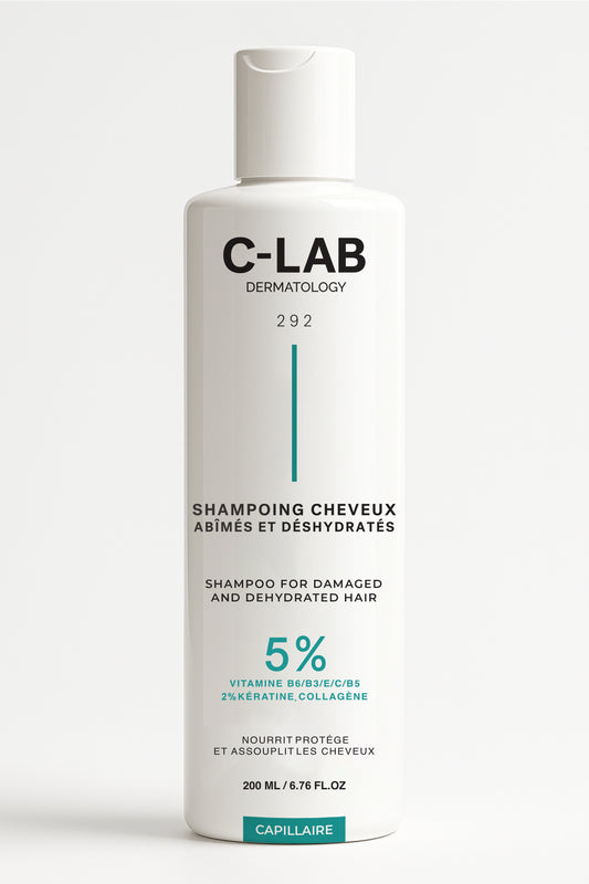 Shampoing cheveux abîmés et déshydratés